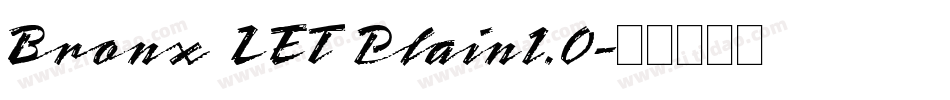 Bronx LET Plain1.0字体转换